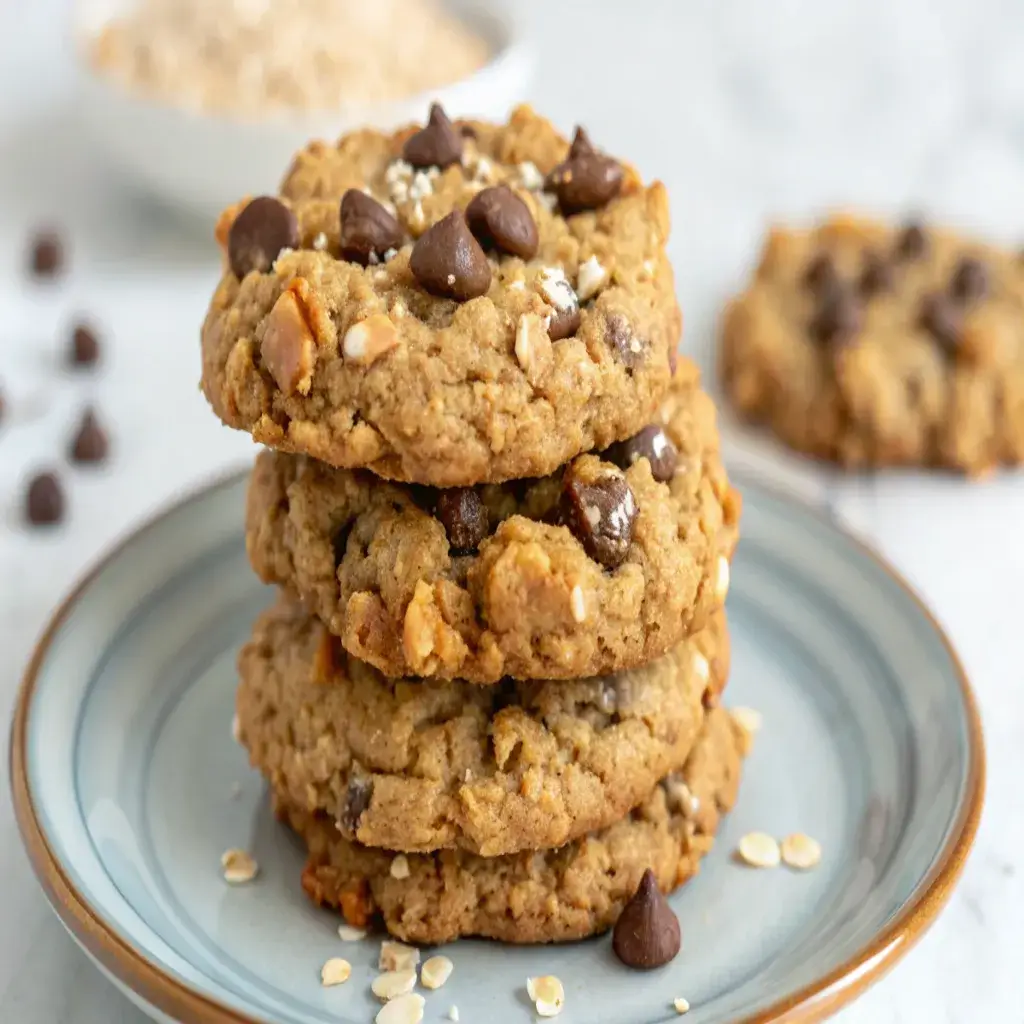 Easy 5-Ingredient Peanut Butter Oatmeal Cookies: Soft & Chewy